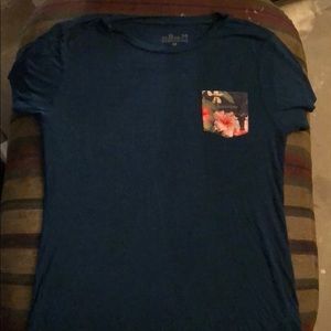 Blue short sleeve tee